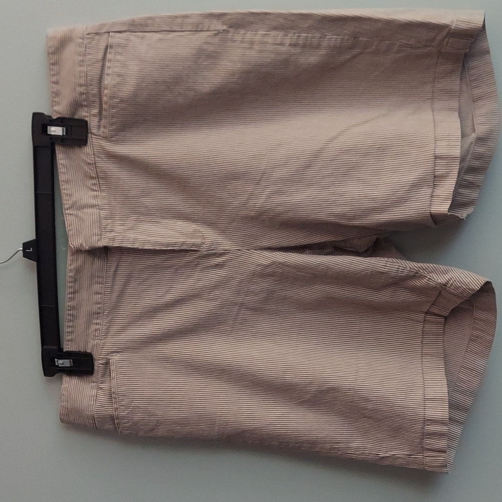 Tan and brown stripped shorts size 16